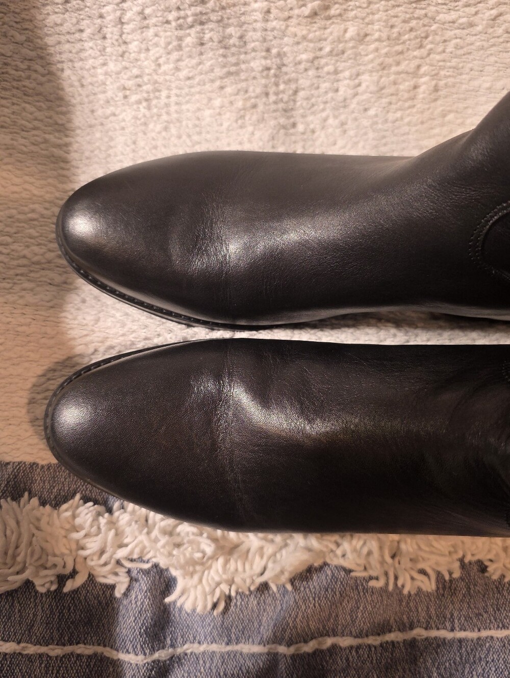Sam Edelman Black Leather Knee-High Women's Boots - Picture 11 of 16
